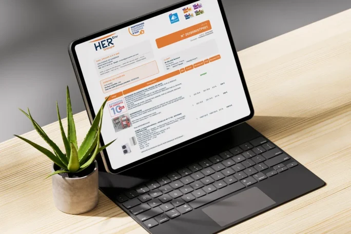 Capture de la réalisation : Logiciel de Rénovation énergétique pour Groupe HER ENR